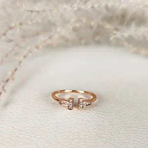 Timeless charm adjustable finger ring