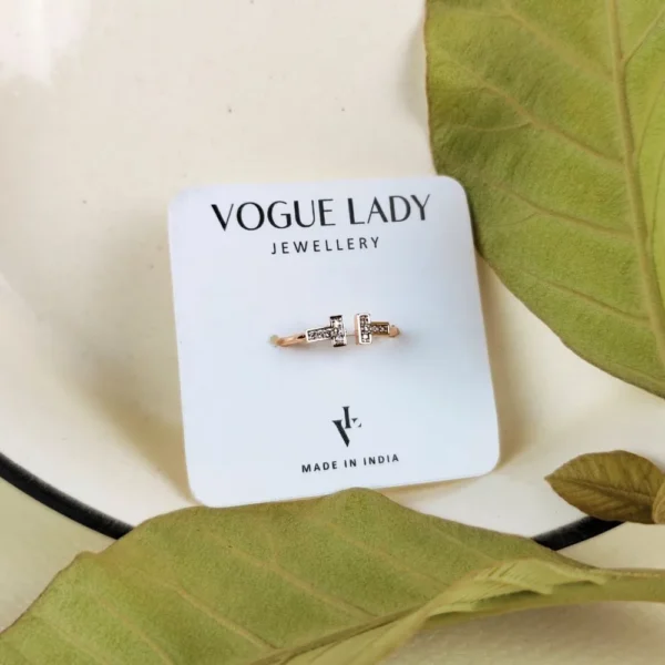Timeless charm adjustable finger ring