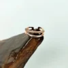 Rose nebula adjustable finger ring