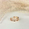 Rose nebula adjustable finger ring