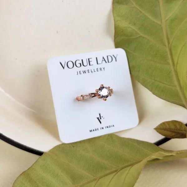 Rose zenith adjustable finger ring