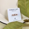 Heart of rose adjustable finger ring