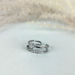 Classic band adjustable finger ring