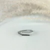 Icy illusion adjustable finger ring