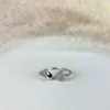 Frozen heart adjustable finger ring