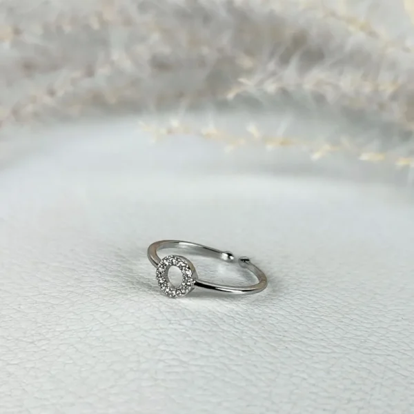 Divine circle adjustable finger ring
