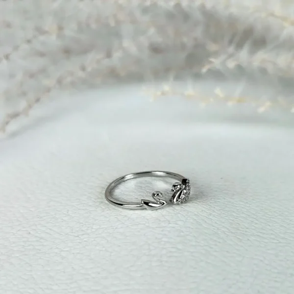 Love birds adjustable finger ring