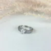 Frozen heart adjustable finger ring