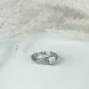 Frozen heart adjustable finger ring