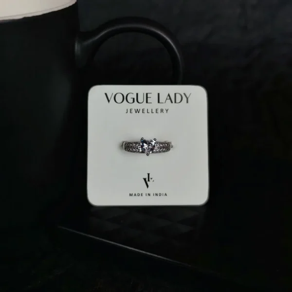 Frozen heart adjustable finger ring
