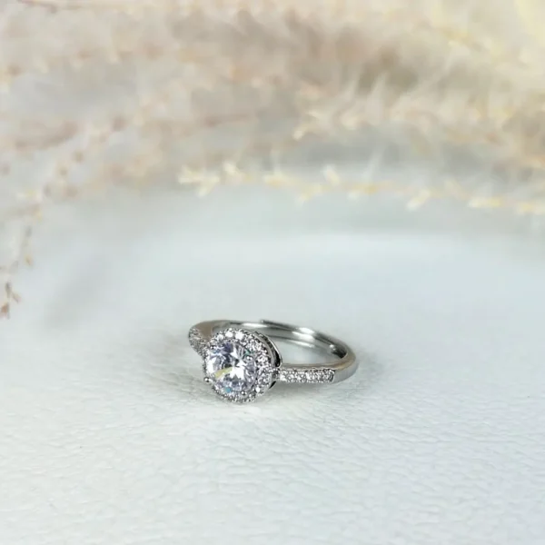 Infinity love adjustable finger ring