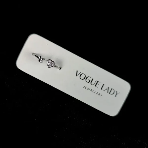Snow diamond adjustable finger ring