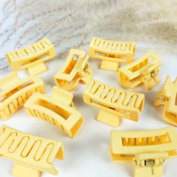 Mustard candy pop hair claw clip