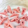 Fuchsia candy pop hair claw clip
