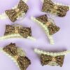 Chocolate bow knot hair claw clip