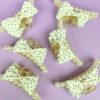 Cream bow knot hair claw clip