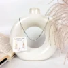 Alabaster crystal beaded necklace