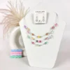Cherry blossom layered necklace