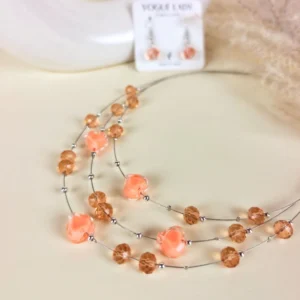 Golden sunset layered necklace