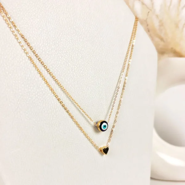 Blessed Eye layered neck chain