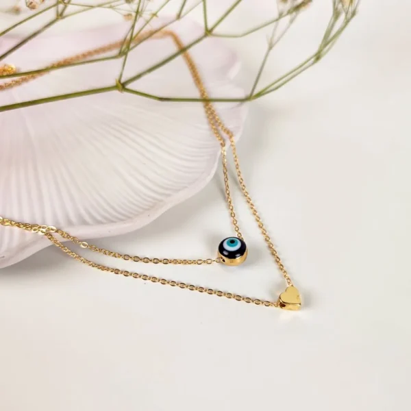 Blessed Eye layered neck chain