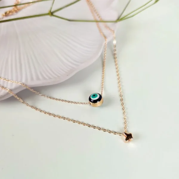 Charmed Gaze layered neck chain