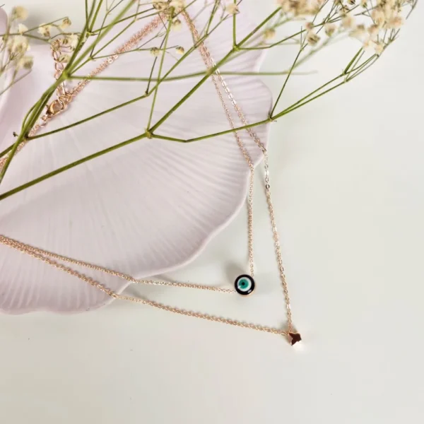 Charmed Gaze layered neck chain