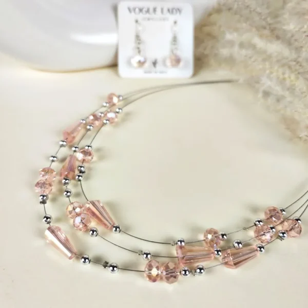 Opal glow layered necklace