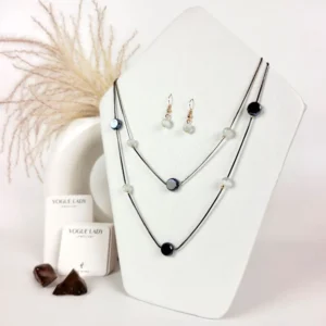 Onyx Orchard layered neck chain