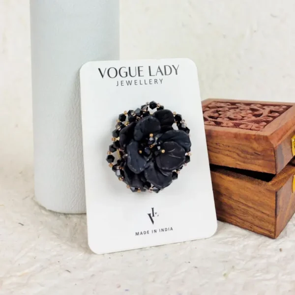 Blossom band floral finger ring