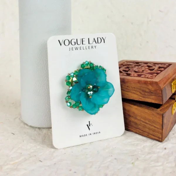 Petal promise floral finger ring