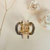 Gilded Marble metal clutcher
