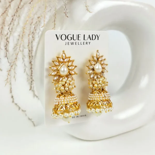 Noorani traditional pearl jhumka