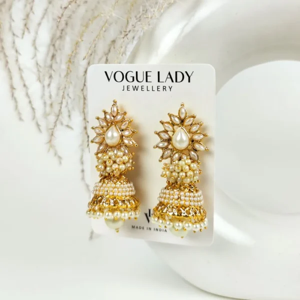 Noorani traditional pearl jhumka