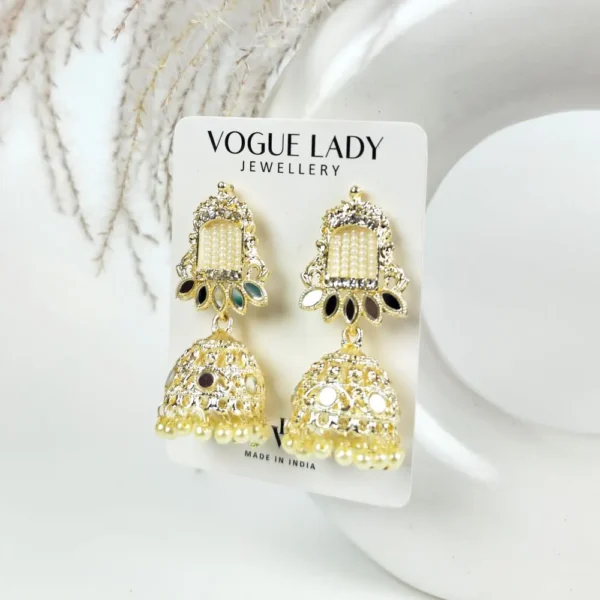 Rivaayat traditional pearl jhumka
