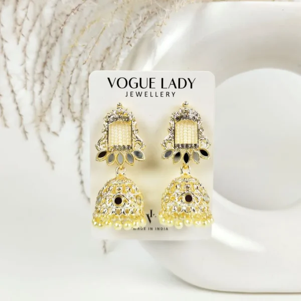Rivaayat traditional pearl jhumka