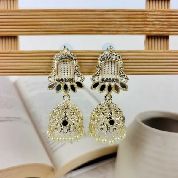 Rivaayat traditional pearl jhumka