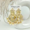 Gulab baagh chandbali earrings