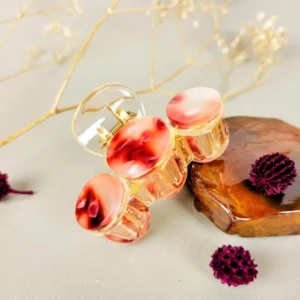 Rosy Mirage korean hair claw