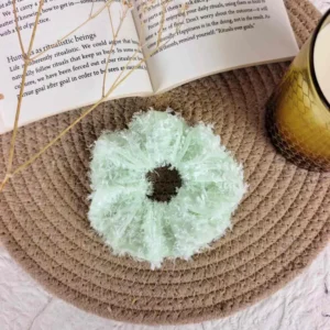 Teal Twilight handmade scrunchies