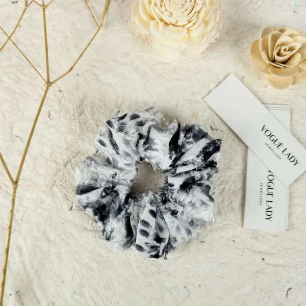 Onyx Orchid handmade scrunchies