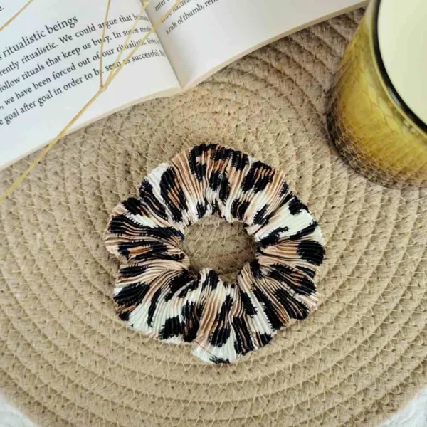 Leopard Luxe handmade scrunchies