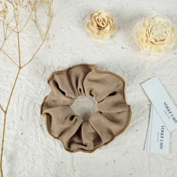 Coral Crush handmade scrunchies