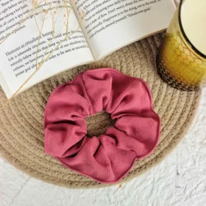 Ruby Ripple handmade scrunchies