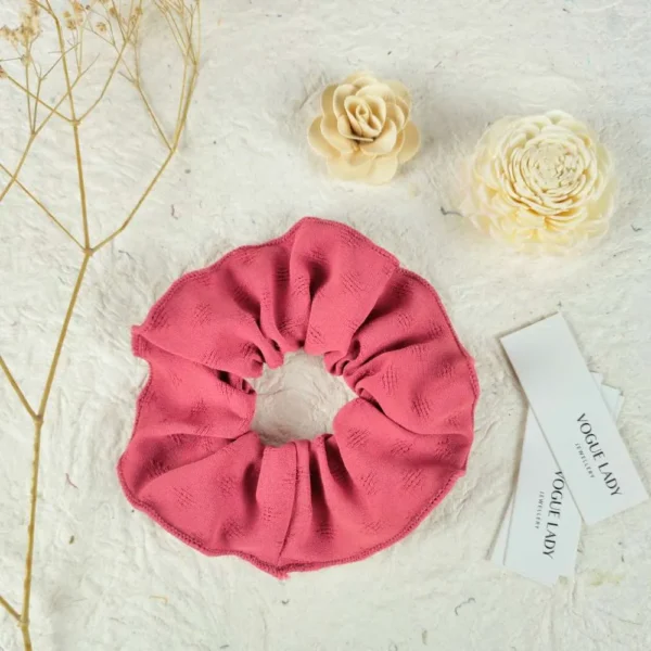 Ruby Ripple handmade scrunchies