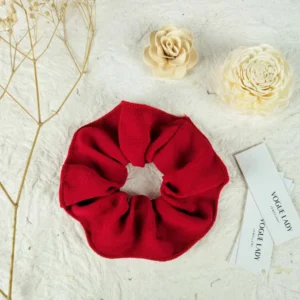 Rosy Wrap handmade scrunchies